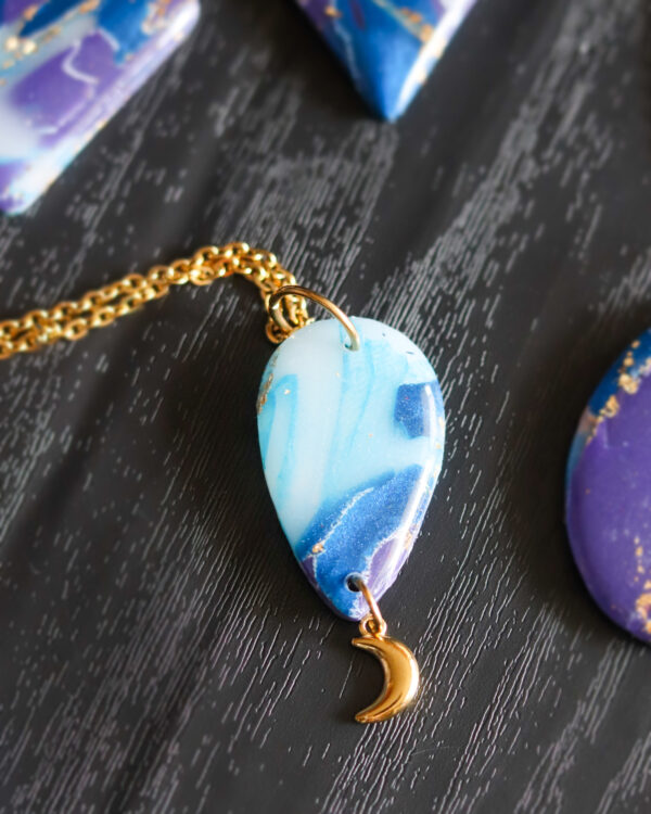 Le Cyanographe - Collier doré - goutte – Image 2
