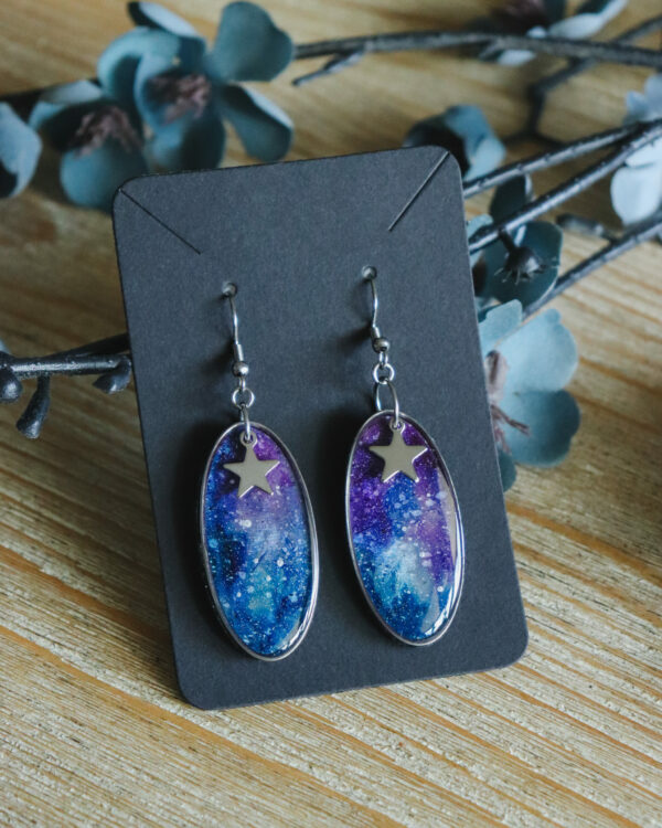 Nébuleuse - Boucles d'oreilles - Argenté – Image 2