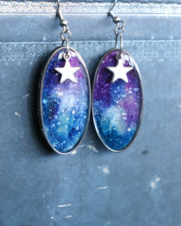 Nébuleuse - Boucles d'oreilles - Argenté