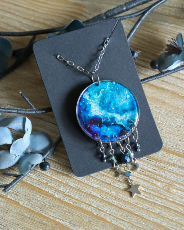 Nébuleuse - Collier - Argenté – Image 2