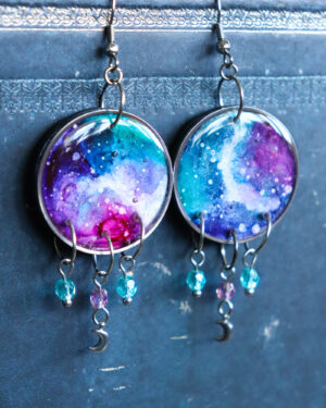 Nébuleuse - Boucles d'oreilles - Argenté