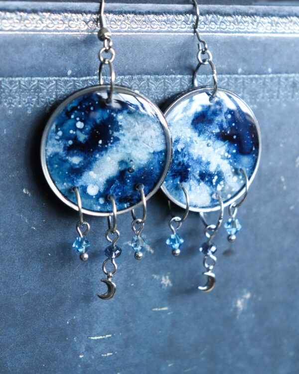 Nébuleuse - Boucles d'oreilles - Argenté