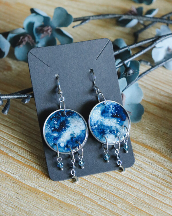 Nébuleuse - Boucles d'oreilles - Argenté – Image 2