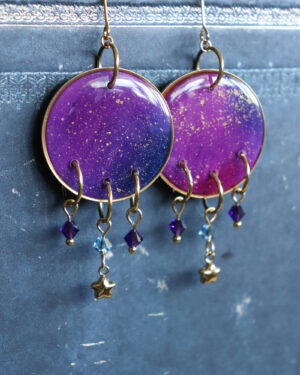 Nébuleuse - Boucles d'oreilles - Doré