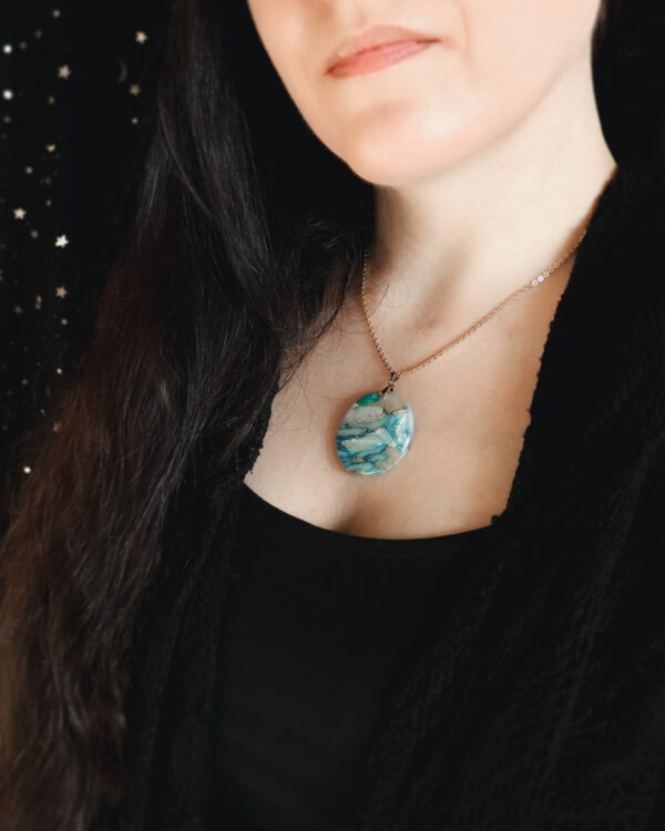 Le Cyanographe - Collier doré - rond – Image 3