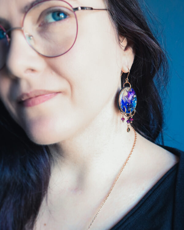 Nébuleuse - Boucles d'oreilles - Doré – Image 3