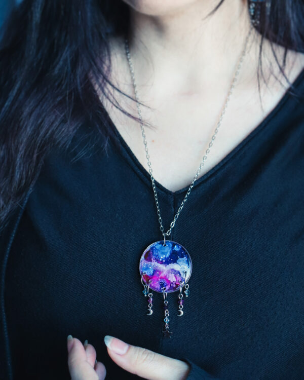 Nébuleuse - Collier - Argenté – Image 3