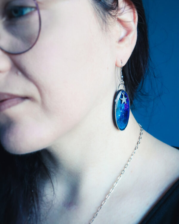 Nébuleuse - Boucles d'oreilles - Argenté – Image 3