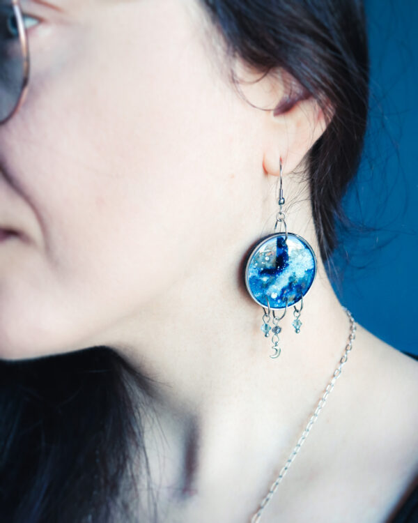 Nébuleuse - Boucles d'oreilles - Argenté – Image 3