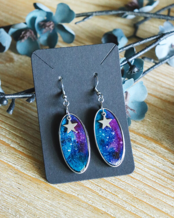 Nébuleuse - Boucles d'oreilles - Argenté – Image 2