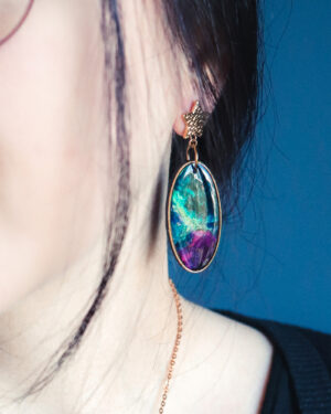 Nébuleuse - Boucles d'oreilles - Doré