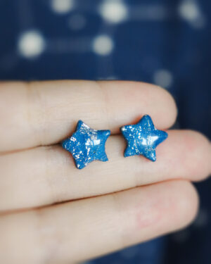 Le Cyanographe - boucles d'oreilles