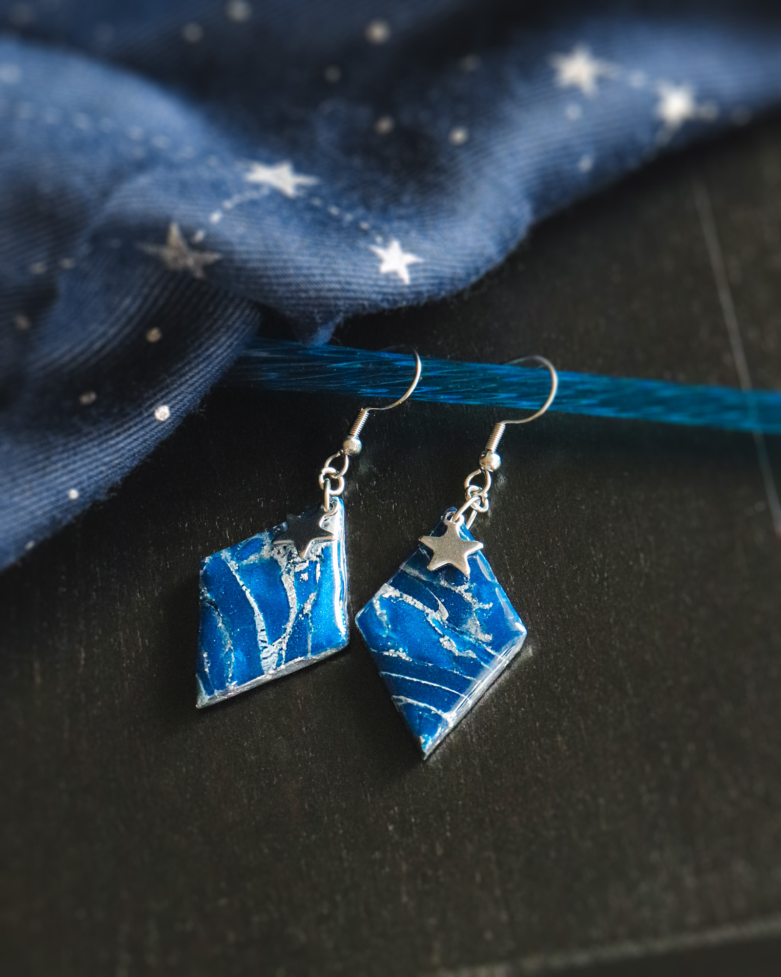 Le Cyanographe - boucles d'oreilles – Image 3