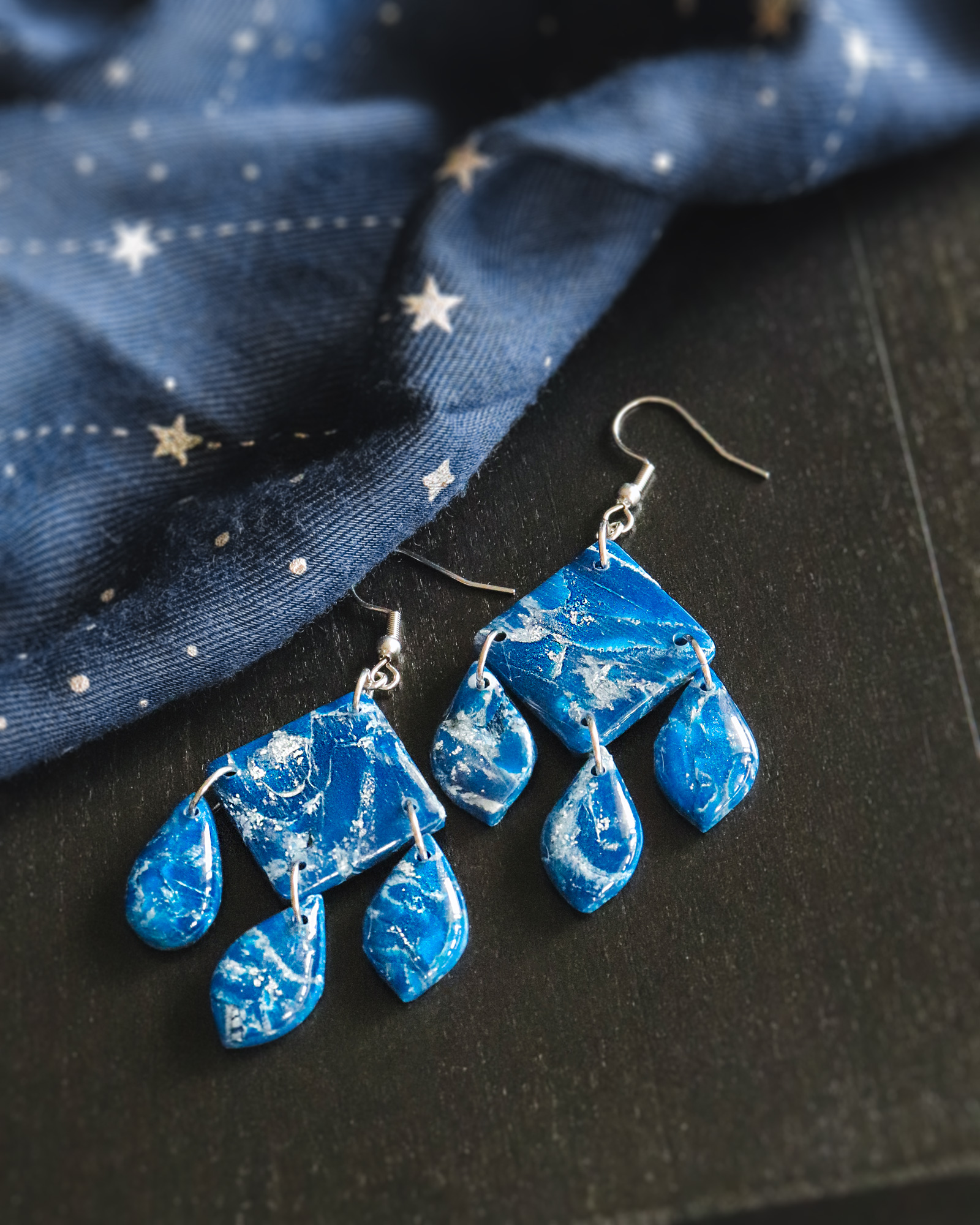 Le Cyanographe - boucles d'oreilles – Image 2