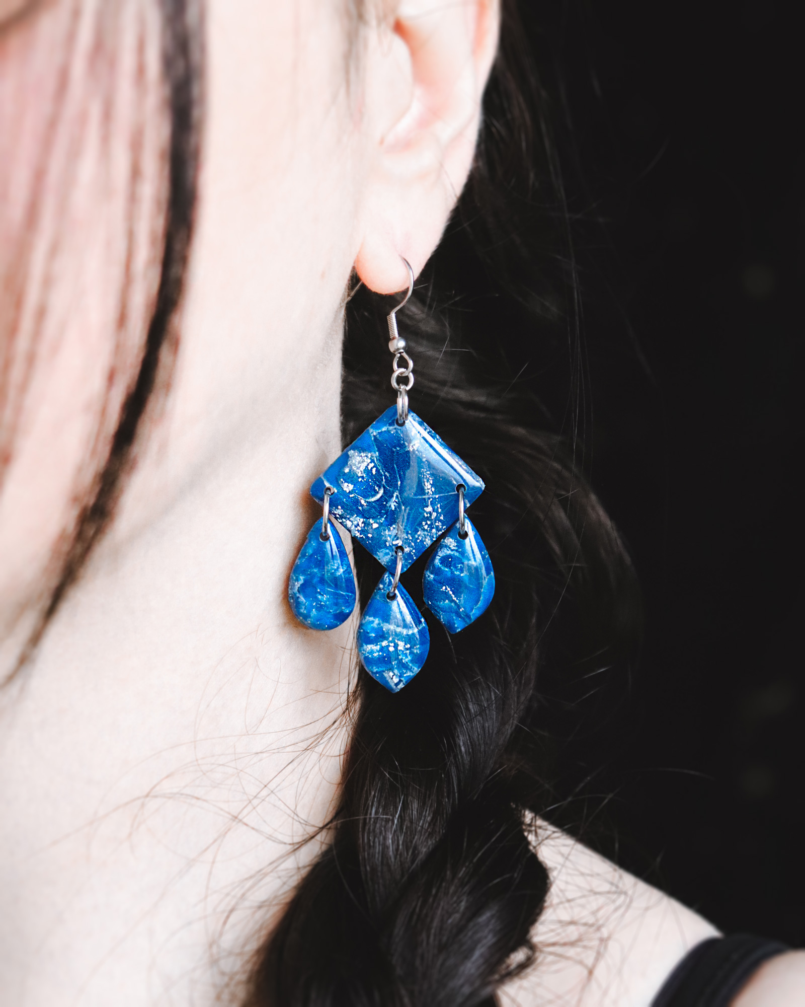 Le Cyanographe - boucles d'oreilles – Image 3