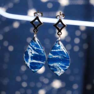 Boucles d'oreilles "Bleu Argent"