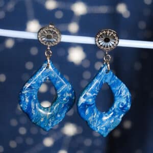 Boucles d'oreilles "Bleu Argent"