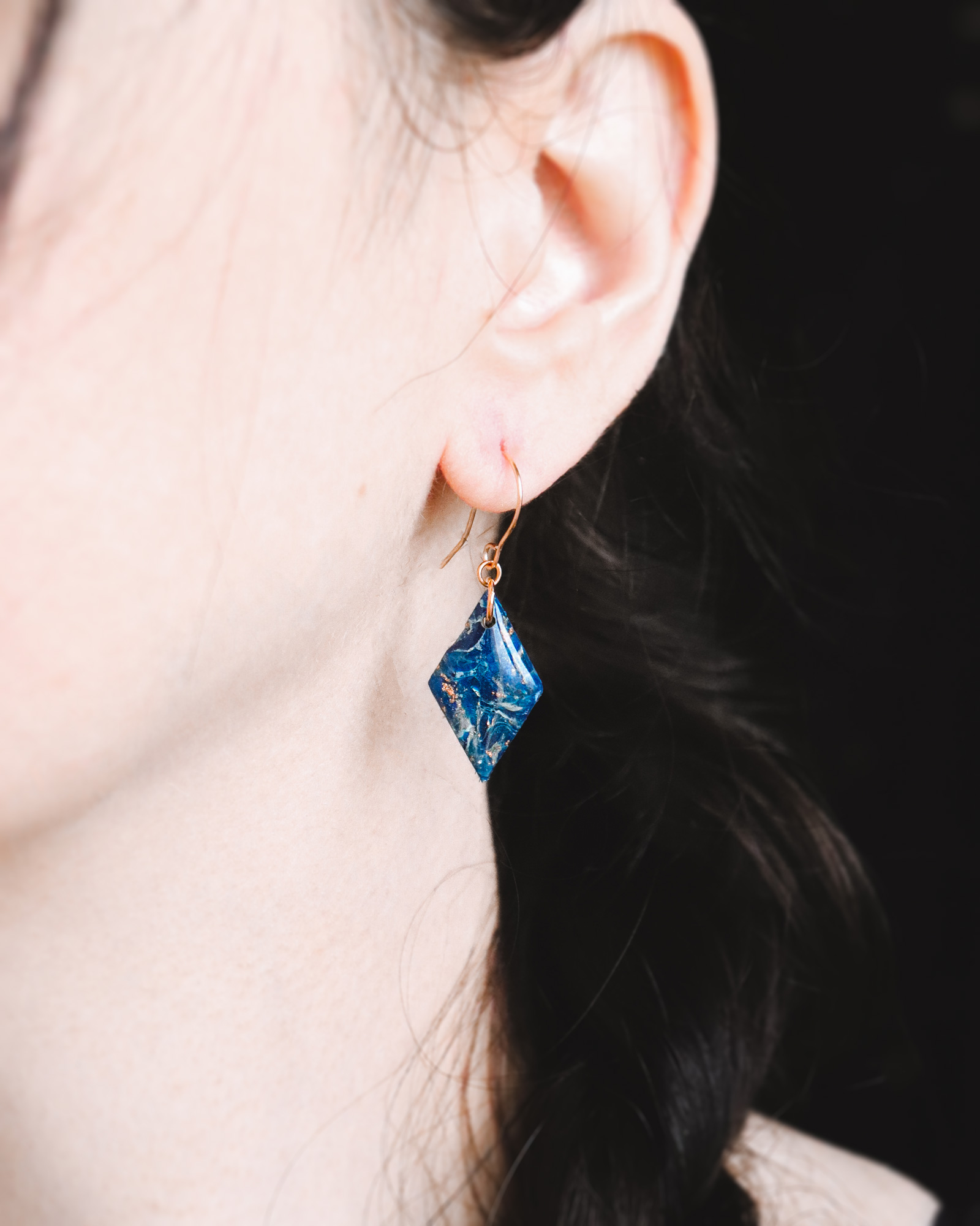 Le Cyanographe - boucles d'oreilles – Image 2