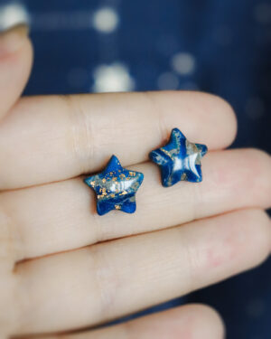 Le Cyanographe - boucles d'oreilles