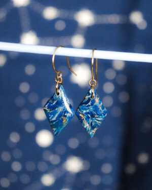 Le Cyanographe - boucles d'oreilles