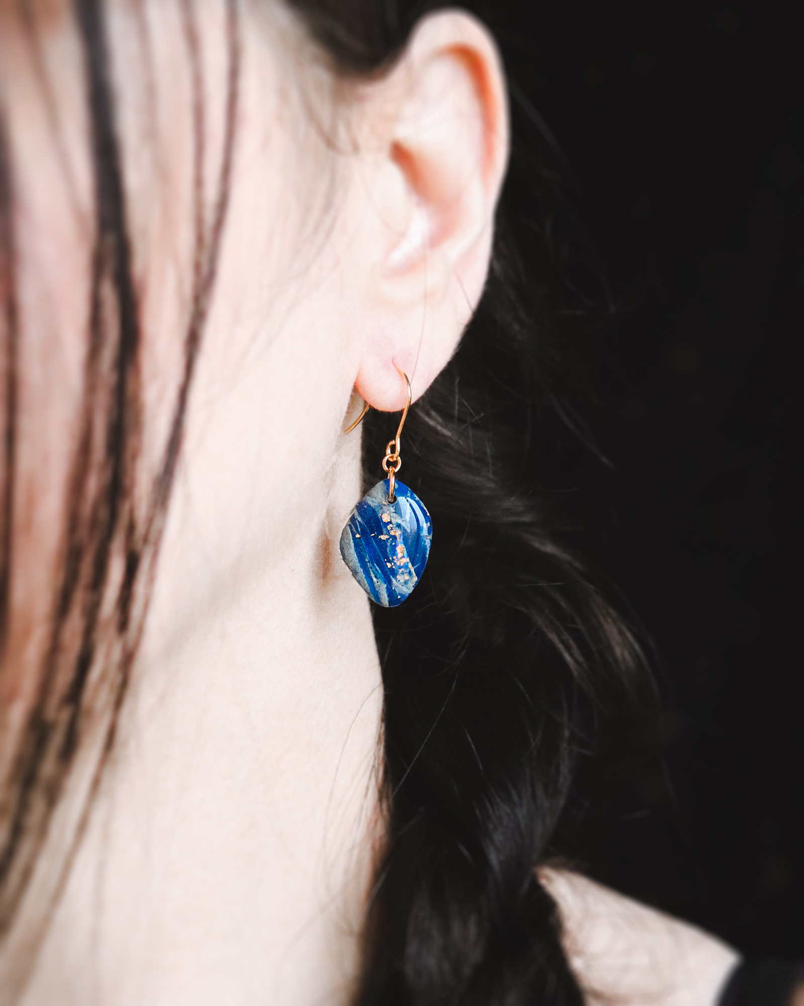 Le Cyanographe - boucles d'oreilles – Image 2