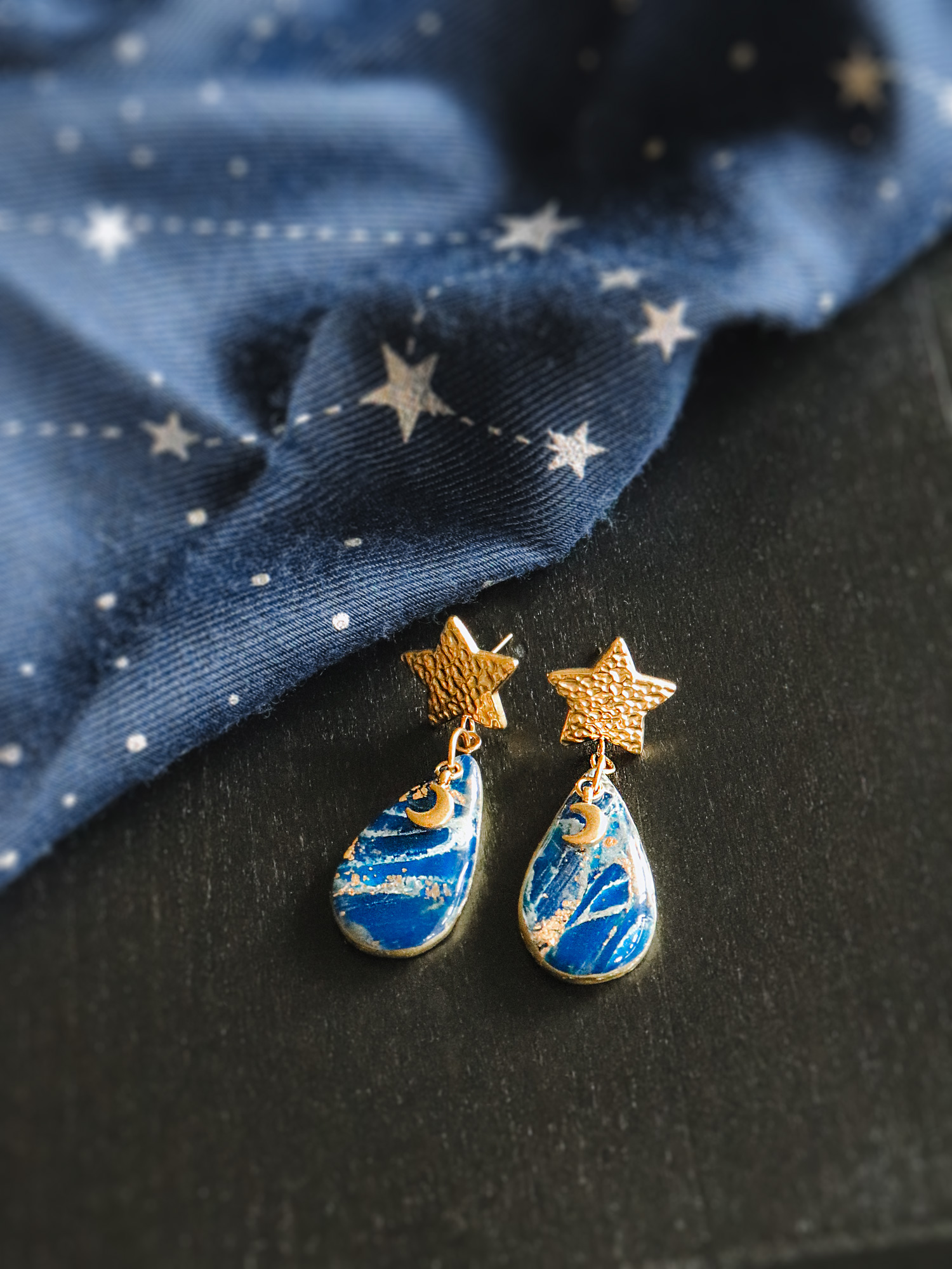 Le Cyanographe - boucles d'oreilles – Image 2