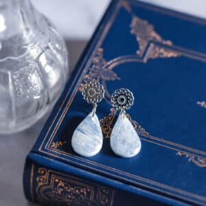 Boucles d'oreilles "Bleu Neige"