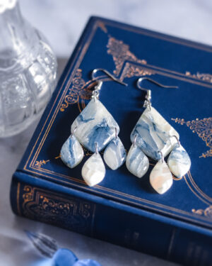 Le Cyanographe - boucles d'oreilles