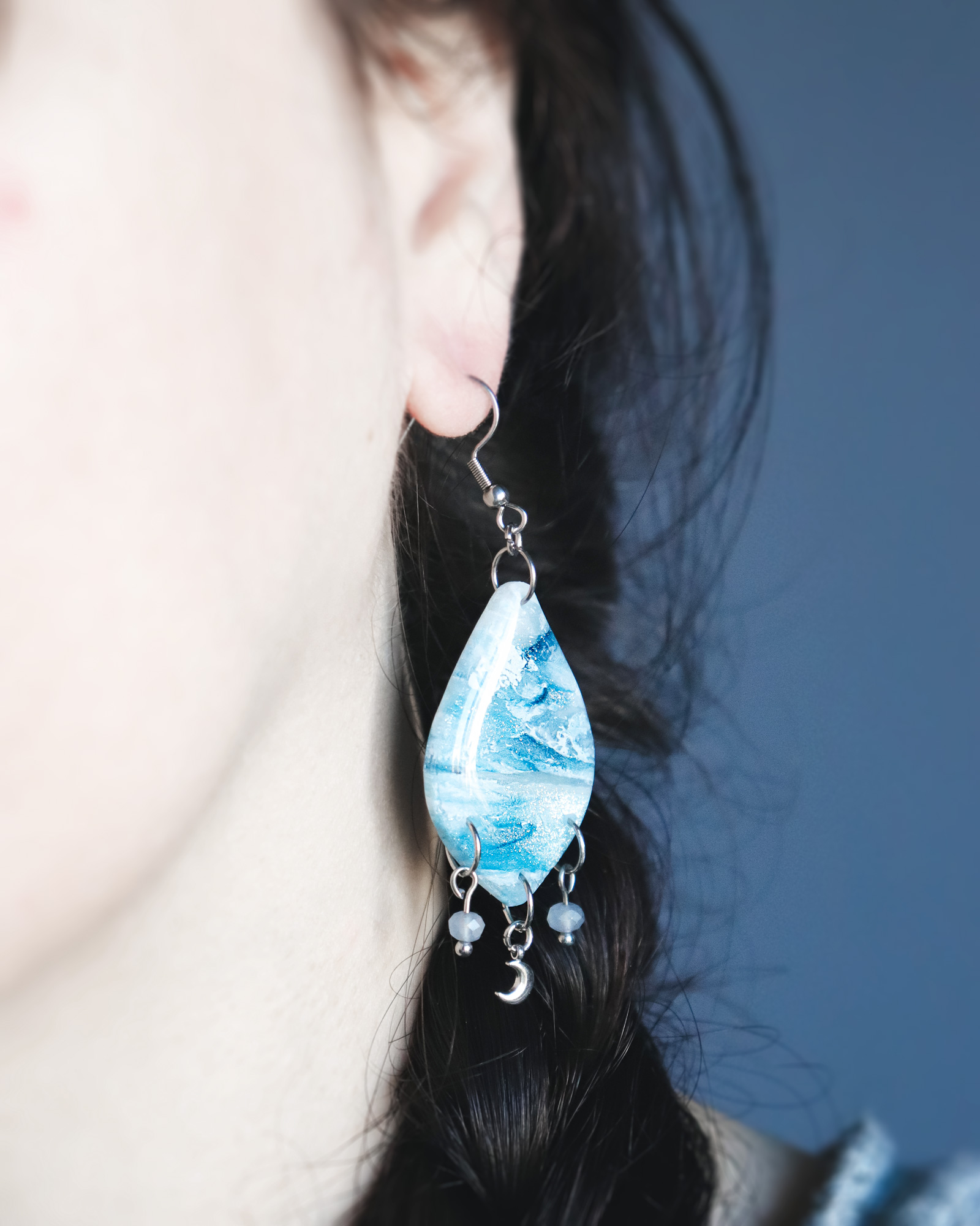 Le Cyanographe - boucles d'oreilles – Image 4