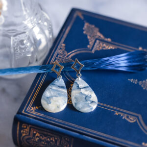 Le Cyanographe - boucles d'oreilles