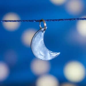 Pendant Lune descendante - supplément pour boucles d'oreilles