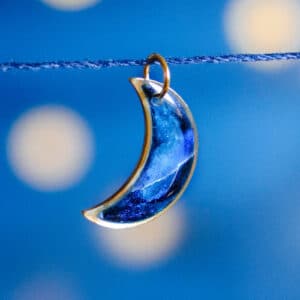 Pendant Lune ascendante - supplément pour boucles d'oreilles
