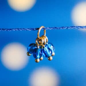 Bouquet de perles - bleu - supplément