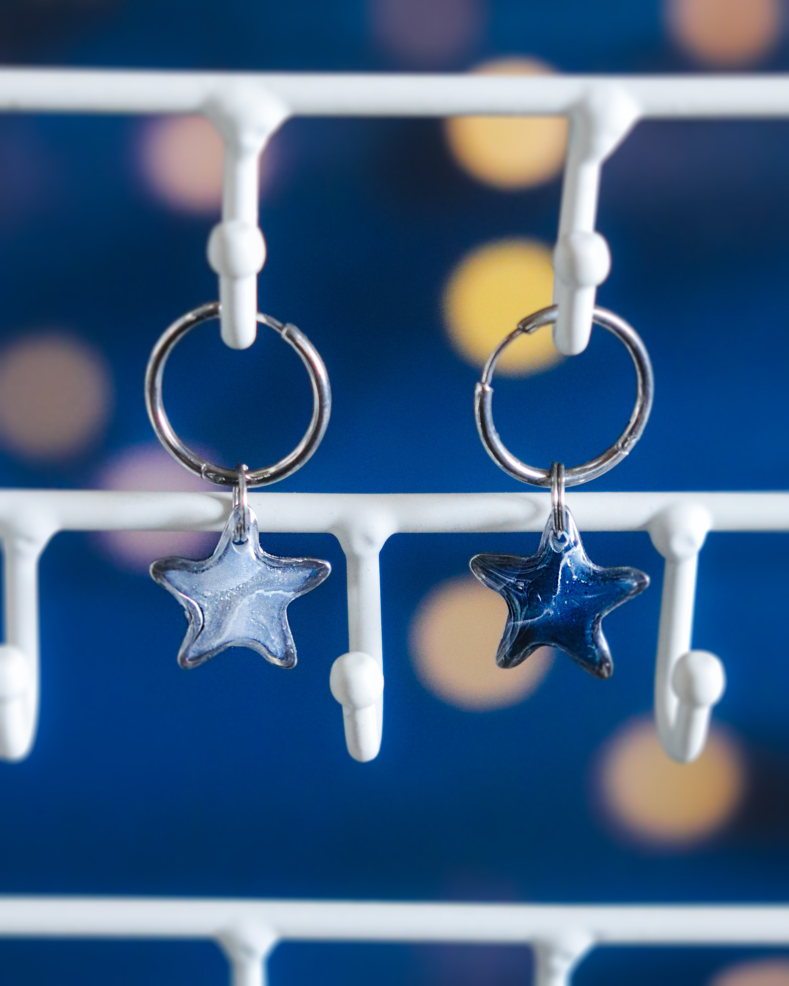 Boucles d'oreilles à personnaliser - Étoile argentée – Image 2