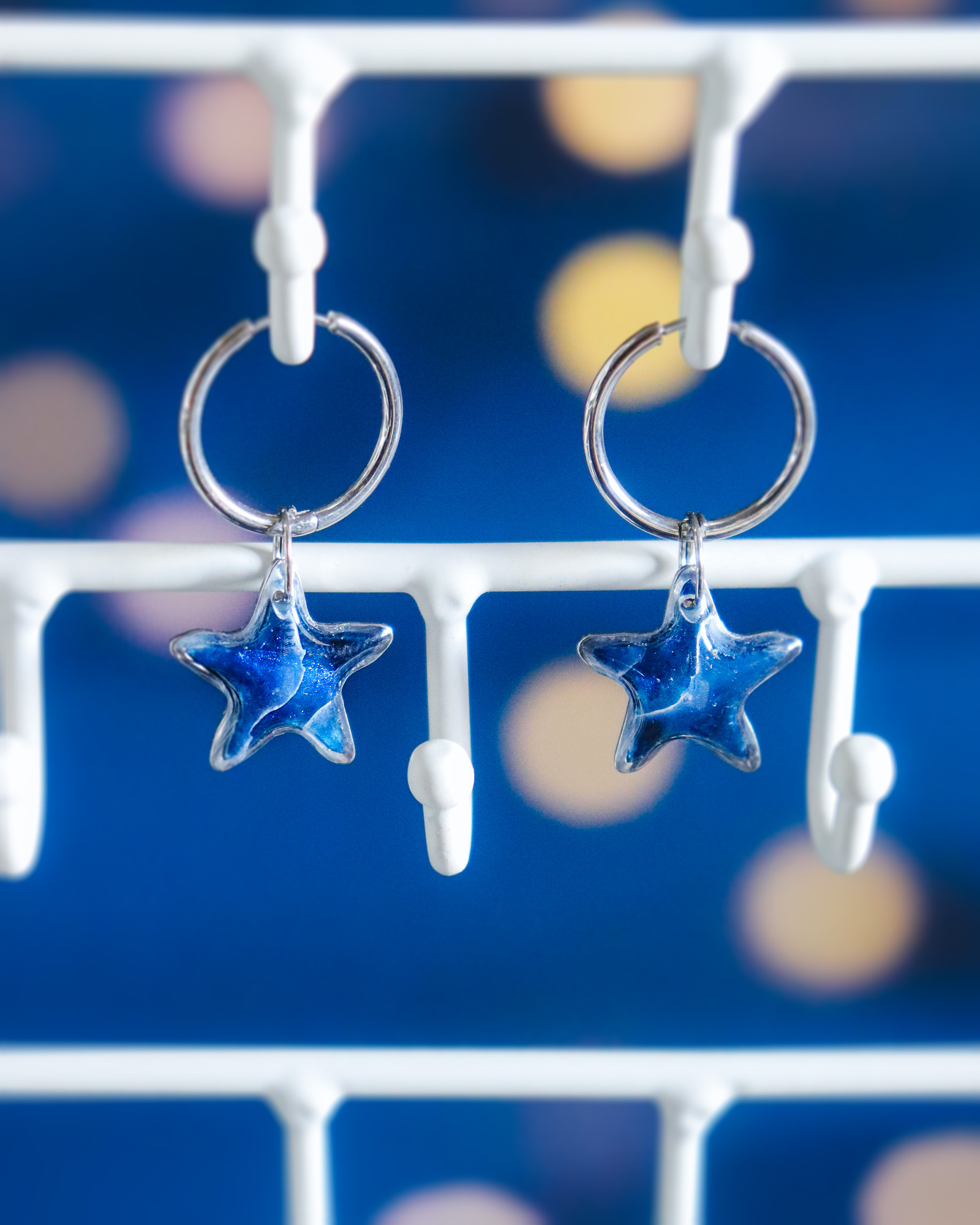 Boucles d'oreilles à personnaliser - Étoile argentée – Image 3