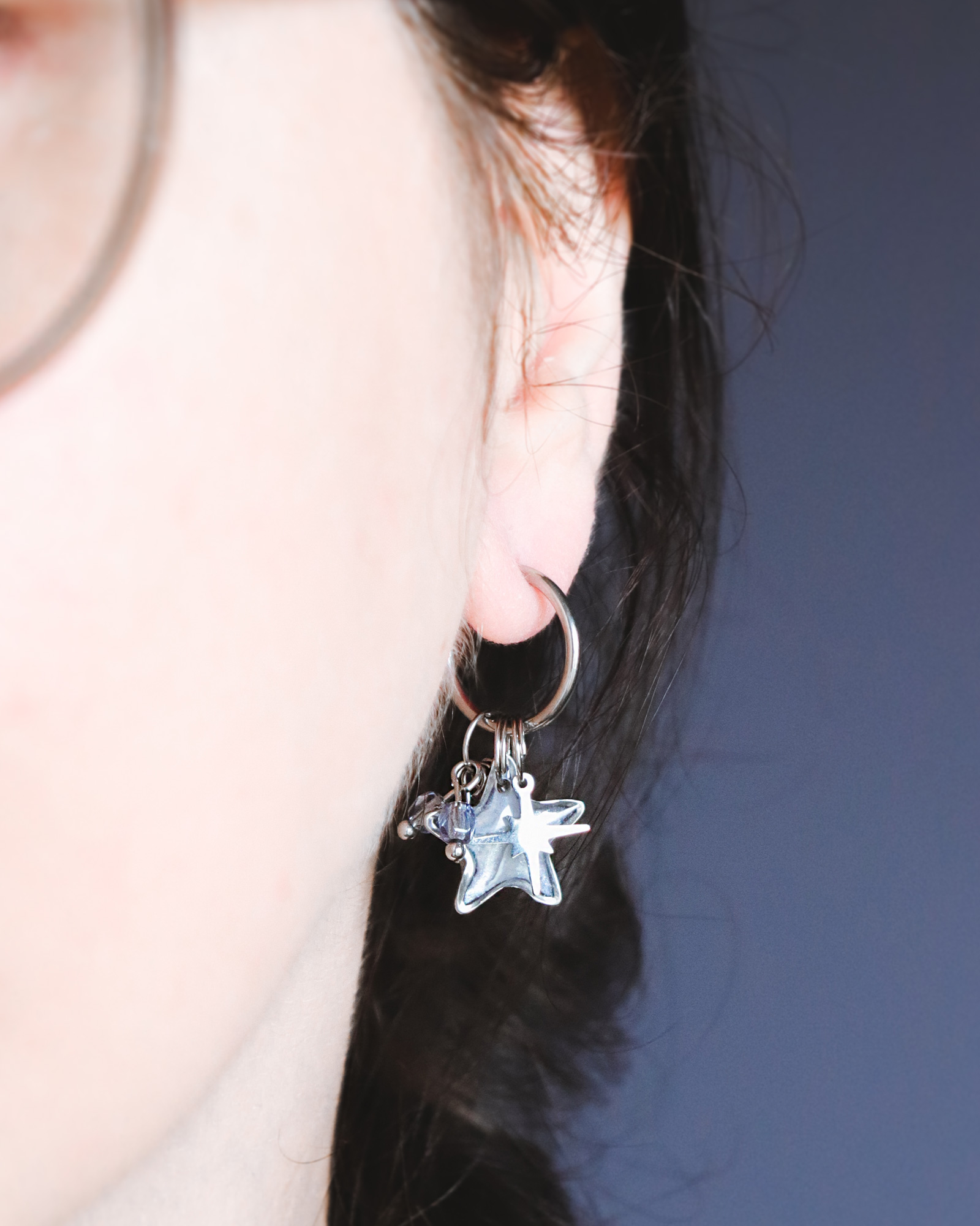 Boucles d'oreilles à personnaliser - Étoile argentée – Image 11