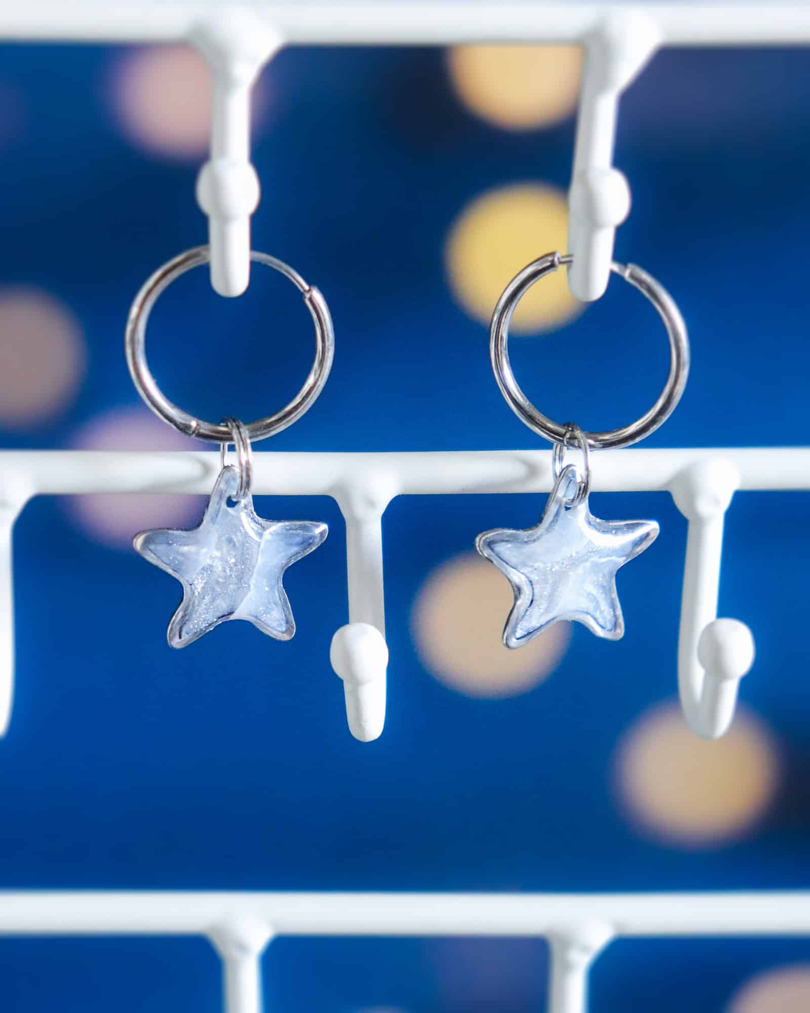 Boucles d'oreilles à personnaliser "Étoile argentée" – Image 5