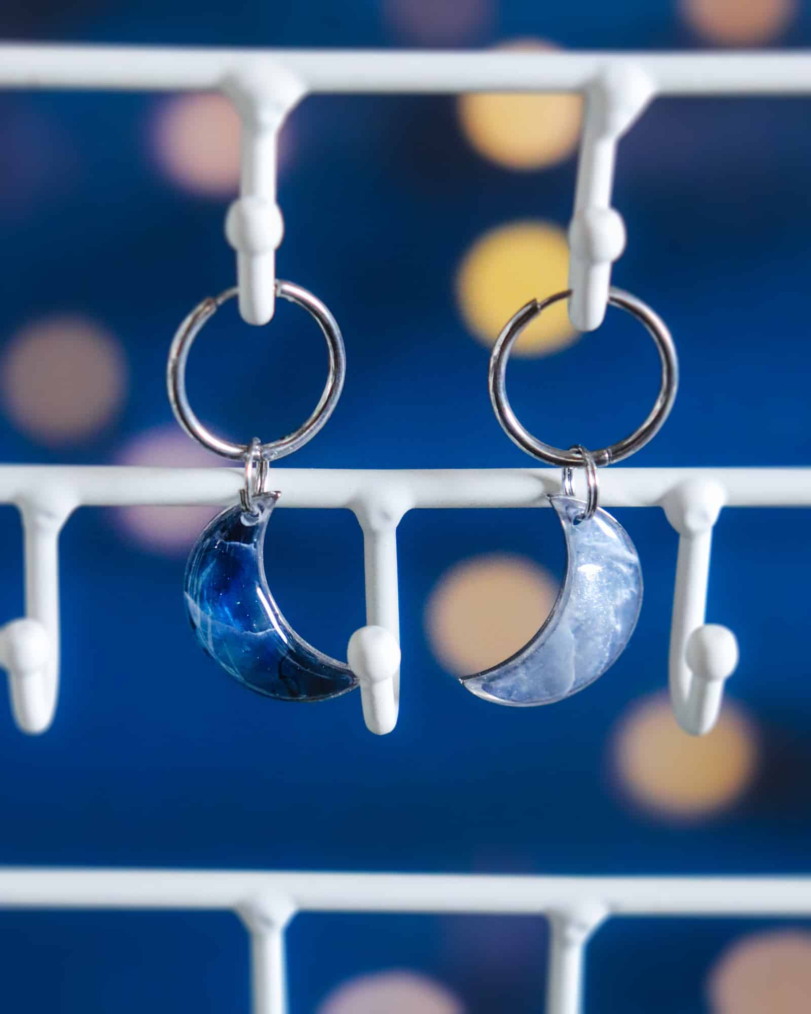 Boucles d'oreilles à personnaliser "Lune argentée" – Image 2