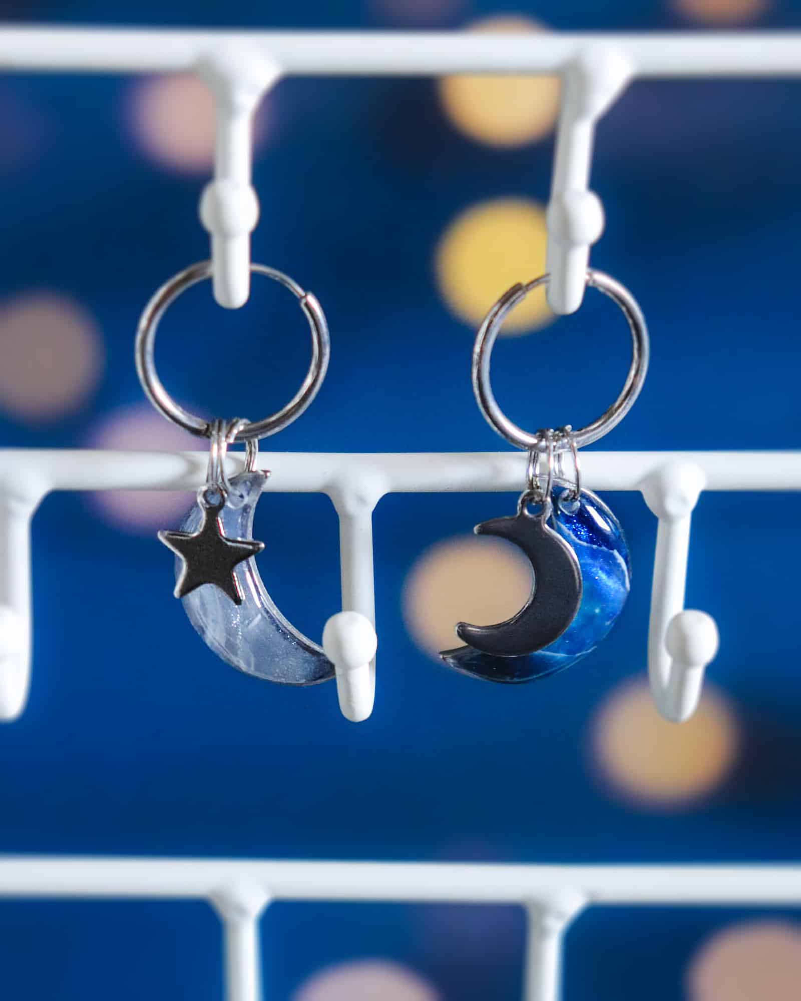 Boucles d'oreilles à personnaliser "Lune argentée" – Image 4