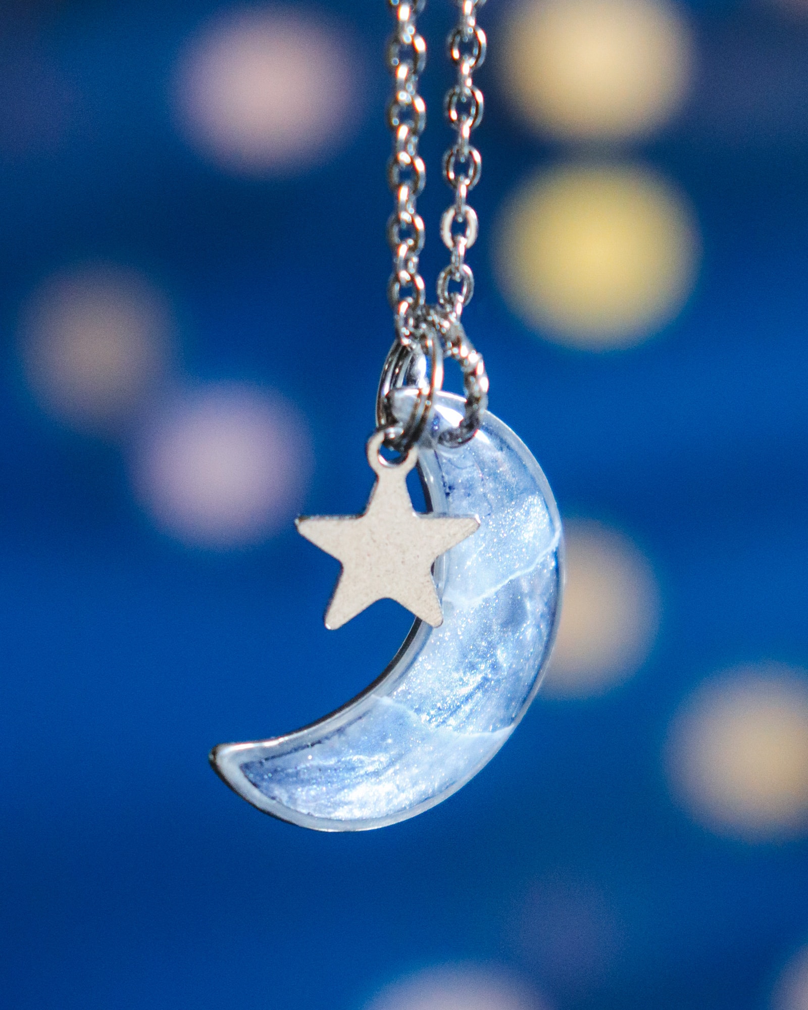 Collier à personnaliser "Lune argentée" – Image 4