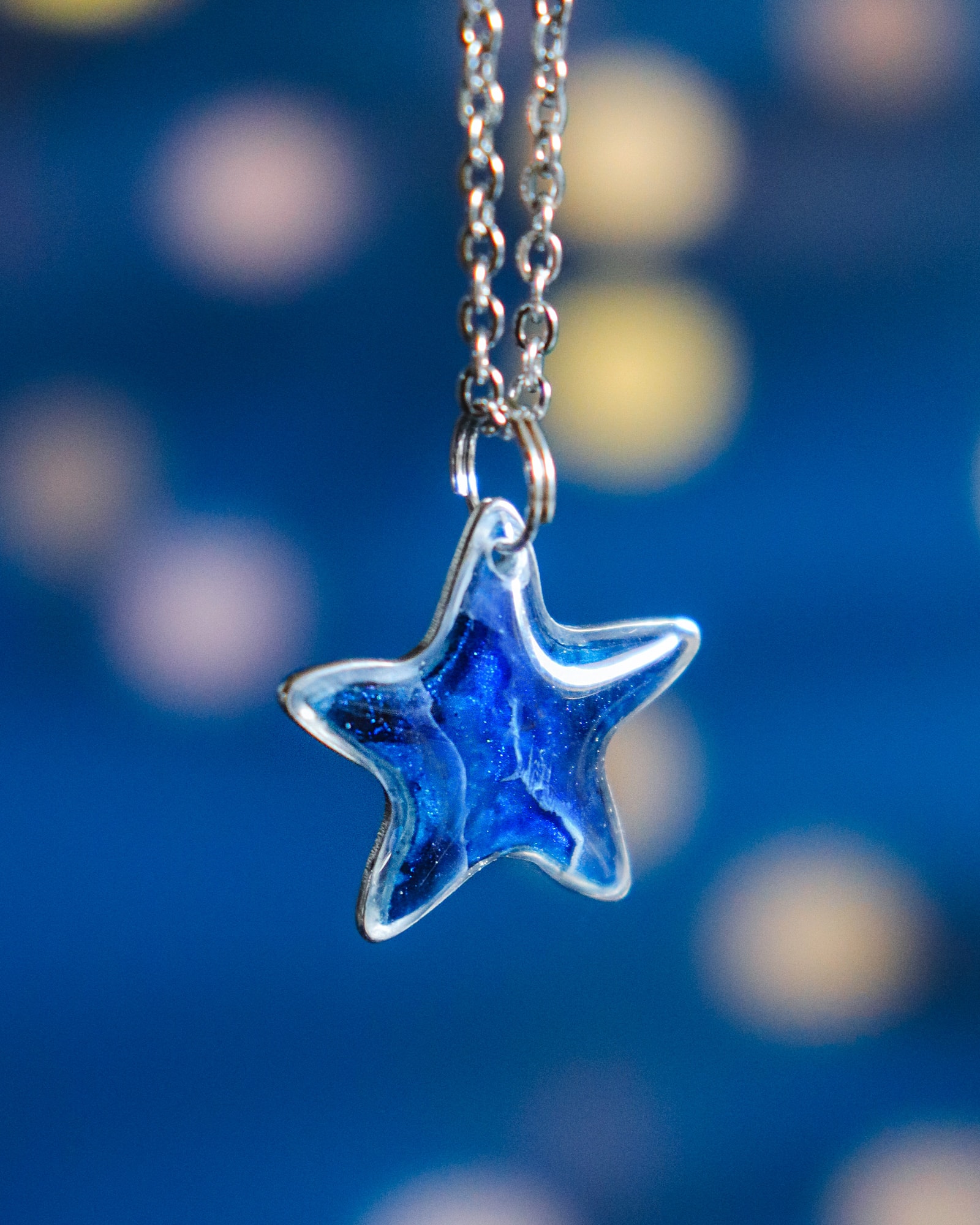 Collier à personnaliser "Étoile argentée"