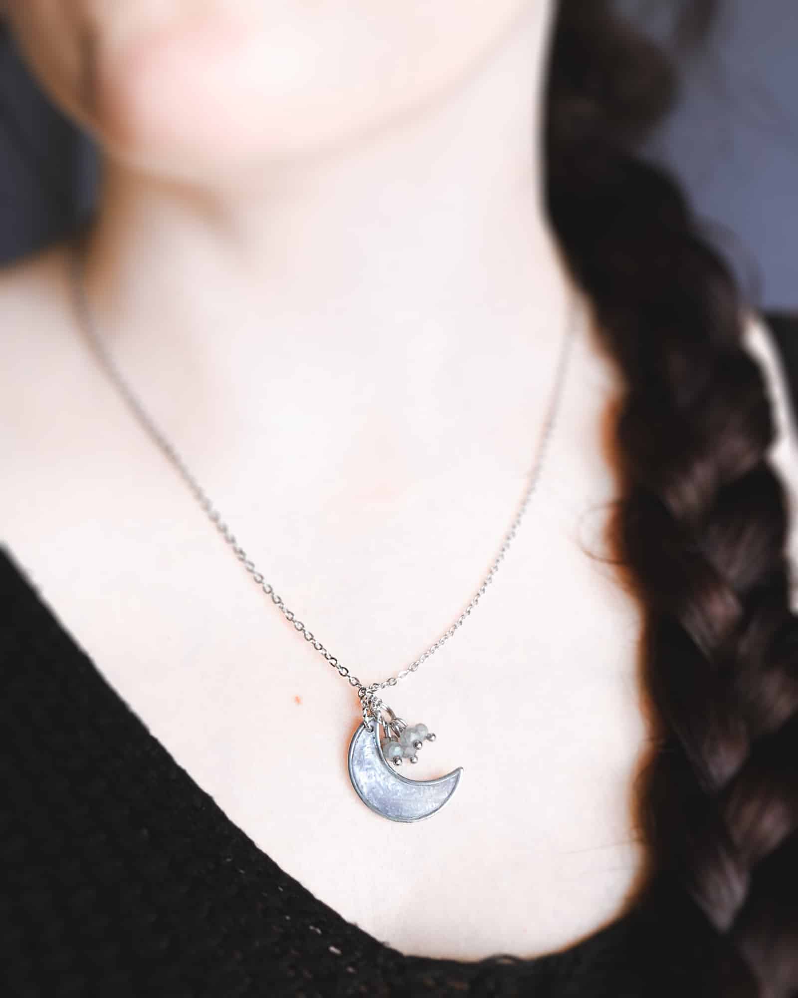 Collier à personnaliser "Lune argentée" – Image 7