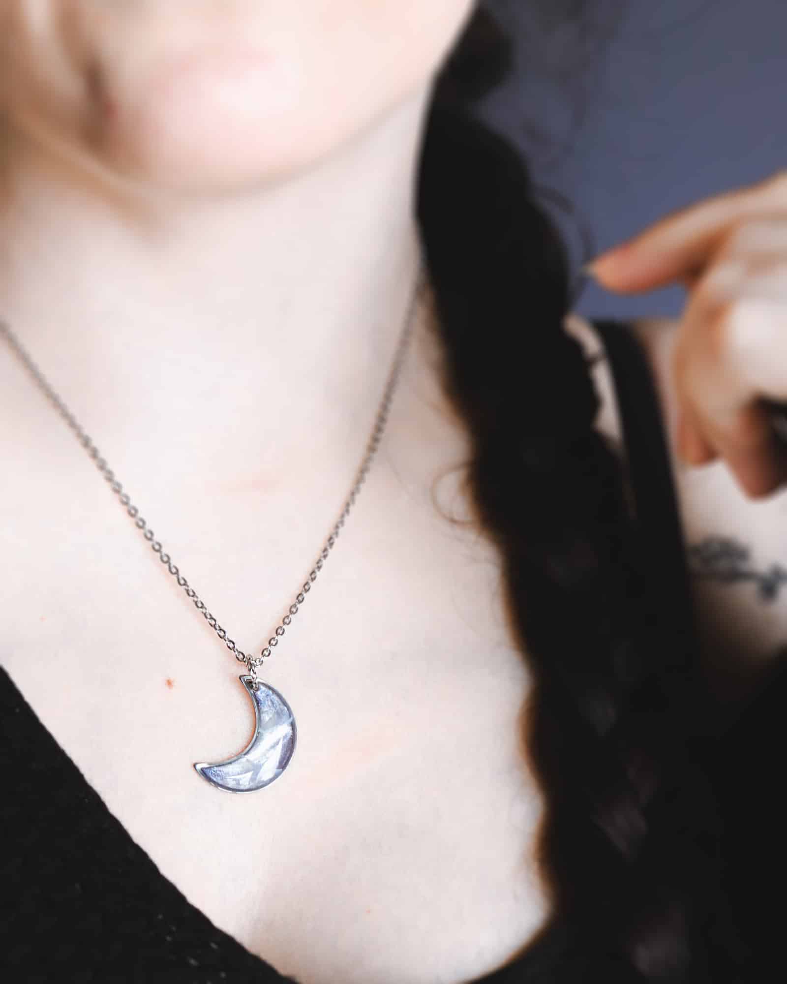 Collier à personnaliser "Lune argentée" – Image 8