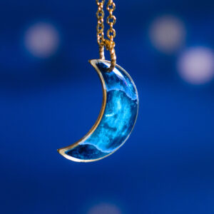Collier à personnaliser - Lune dorée