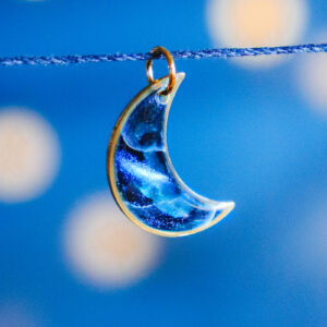 Pendant Lune descendante - supplément pour boucles d'oreilles