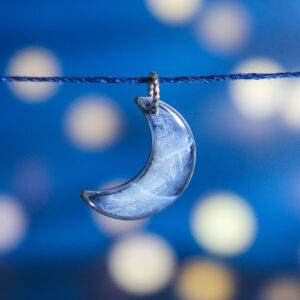 Pendentif Lune ascendante - supplément pour collier