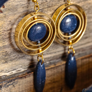 Boucles d'oreilles "Astra" dorées