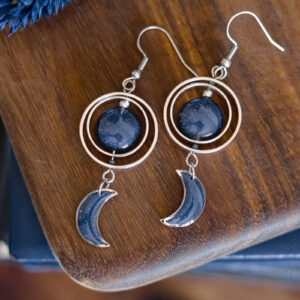 Boucles d'oreilles "Luna" argentées
