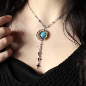 Collier "Stella Polaris" argenté