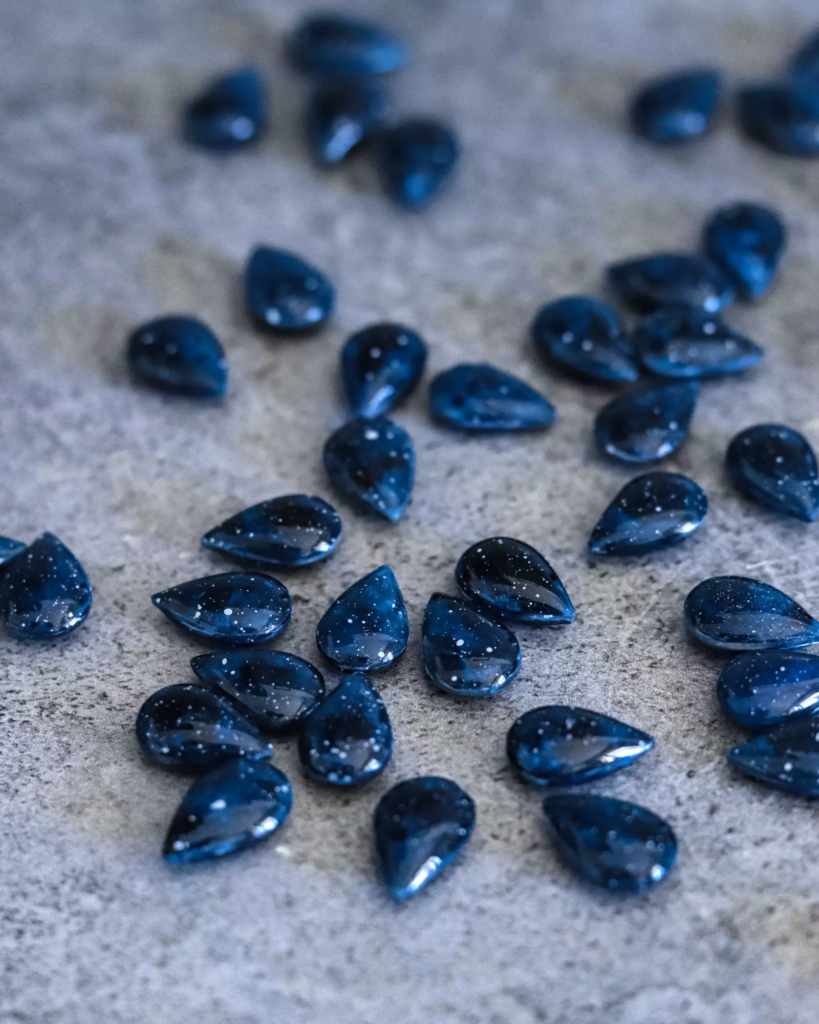 Boucles d'oreilles "La Nuit" cascade - Rue de Minuit